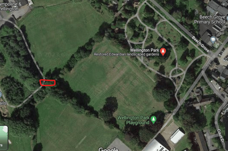 The site of the footbridge set to undergo temporary closure