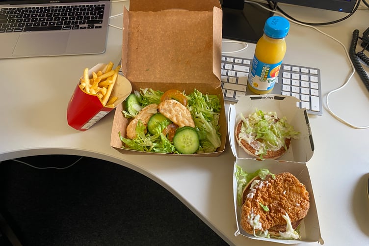 My McDonald's chicken feast