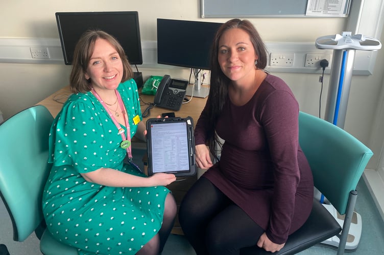 A new app has rendered Musgrove maternity services paper free