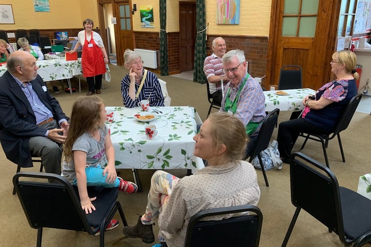 Members and volunteers of the Best Before Food Store in Rockwell Green