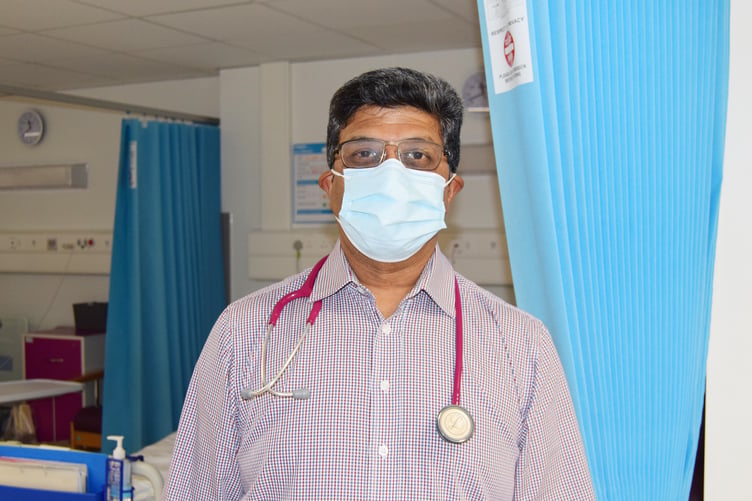 Surgeon Krishnan Subramanian at work
