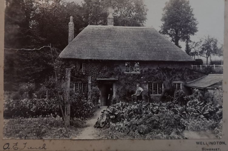 Wellington thatched cottage photograph mystery A.E. French