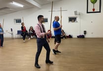I spent an evening at an Egyptian stick dancing in Cotford St Luke 