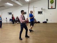 I spent an evening at an Egyptian stick dancing in Cotford St Luke 