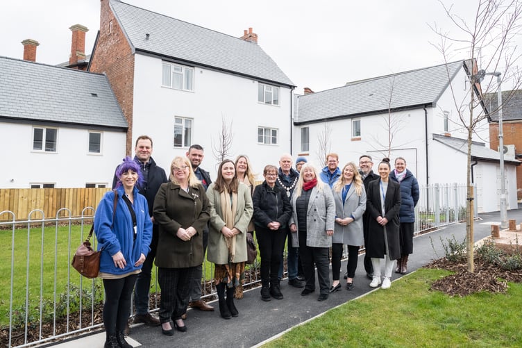 Residents celebrated after 42 new affordable homes reached competition in Cornhill