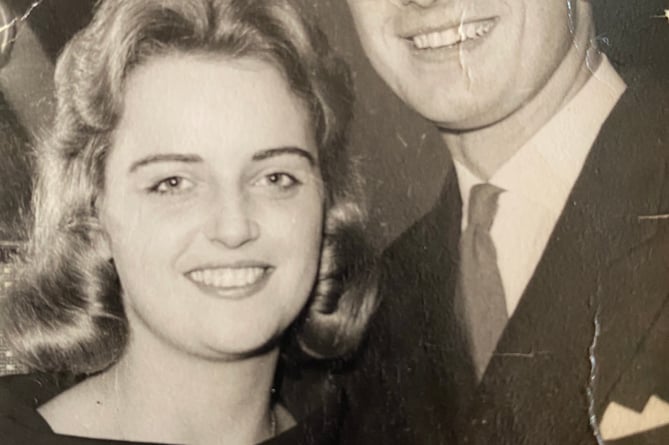 Mike and Carol pictured shortly after meeting in 1957