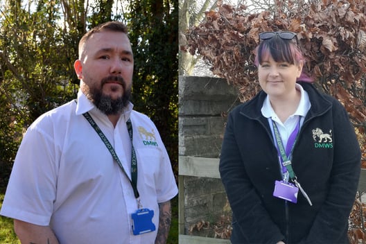 New welfare officers Dave Cartwright and Holly Knight will be providing welfare support to armed forces personnel across Musgrove and Yeovil hospitals