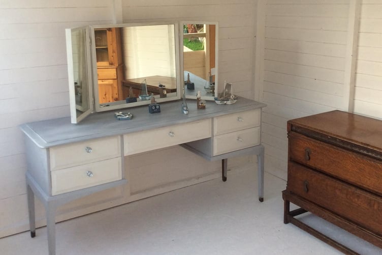 Angie is working out of her summerhouse after closing her Lancer Court premisses