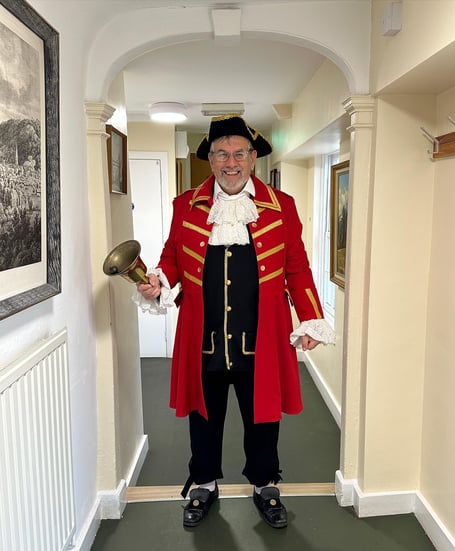 The Wellington town crier has a 'fabulous' new uniform
