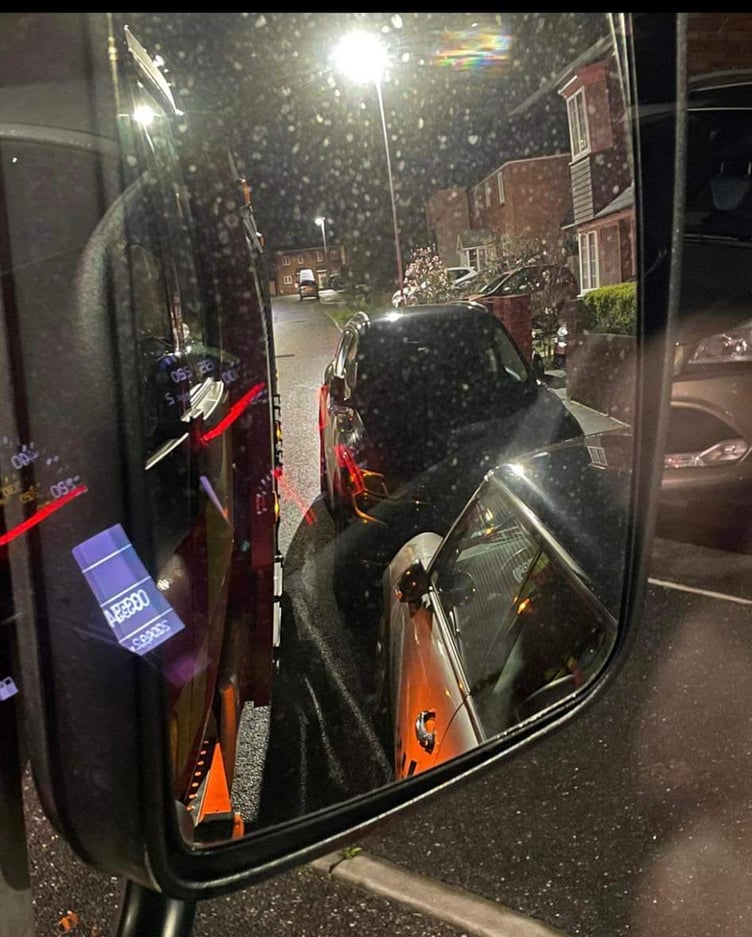 A Wellington Fire crew were obstructed by cars parked on both sides of the road