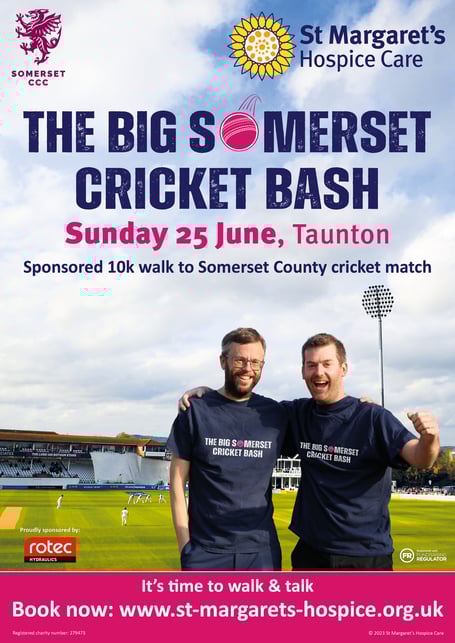 The Big Somerset Cricket Bash fundraising for St Margaret's Hospice