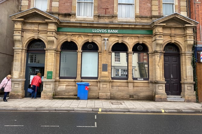 Plans to close Lloyds on Fore Street by September would leave Wellington without a high street bank