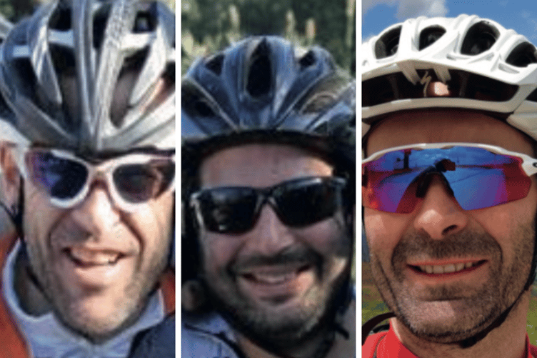 Left to right: Pedro Narciso, Paulo Serra and Nelson Silva will be embarking on a 1500 mile bike ride across the European continent