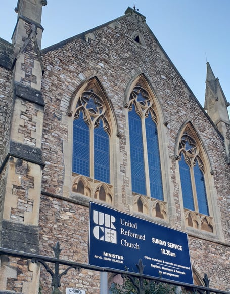 The United Reformed Church, from which Wellington Foodbank operates.