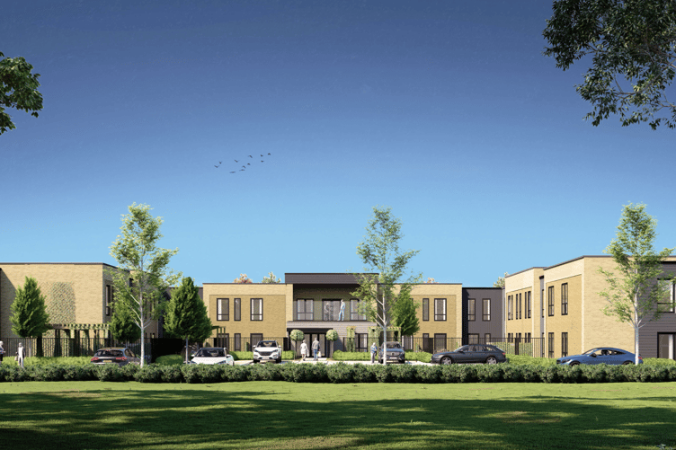 An artists impression of the newly approved Comeytrowe care home