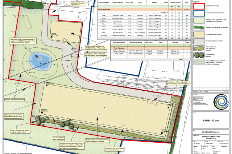 The proposals will see 16 batteries and a number of ancillary buildings and plant