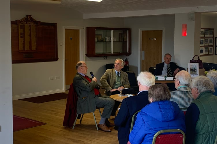 Mr Wyatt was interviewed by Mr Chalke about his book at the event