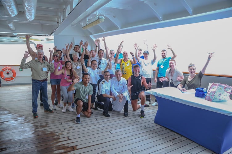 Borealis cruise ship Stephen and Claire Ward Wellington RNLI fund-raising marathons