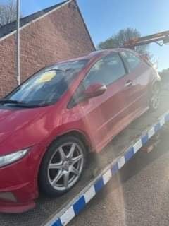 Police seized a car from Wiveliscombe on Thursday
