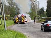 Wellington firefighters race to tackle vehicle fire