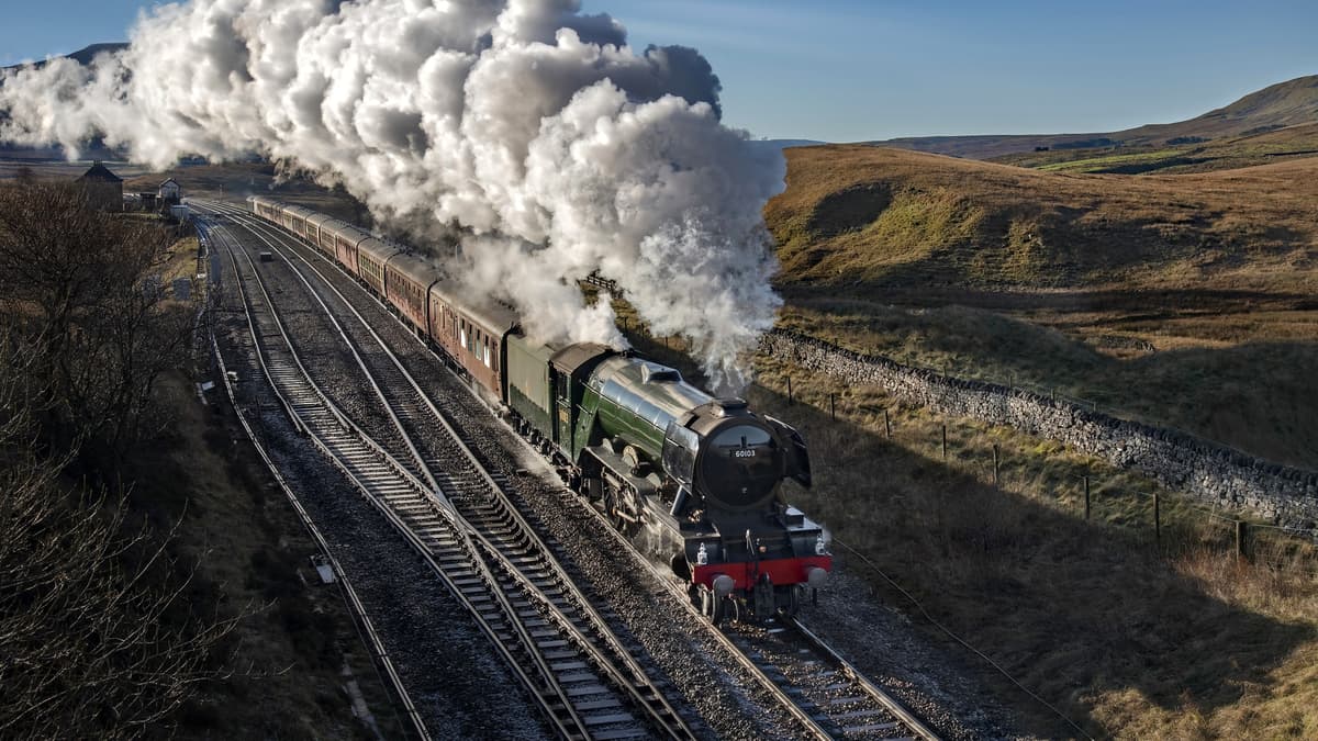 Calculating the times when world famous Flying Scotsman will steam through Wellington on Sunday