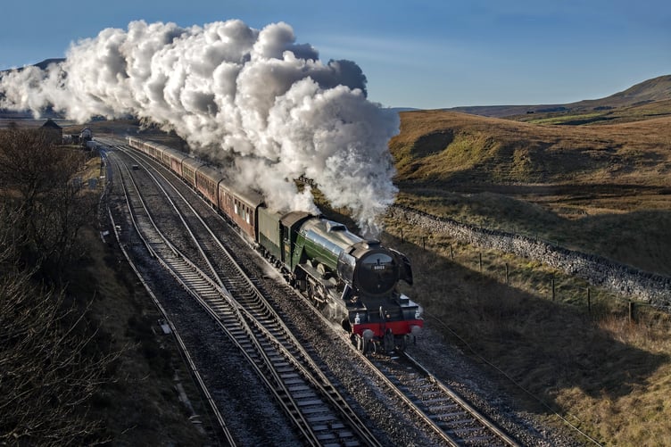 60104 locomotive Bleamoor 2018 December 2021 Flying Scotsman