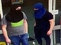 Masked men raid Wellington petrol station 