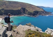 Husband's epic coast walk in memory of his wife