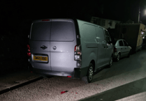 Tractor 'nearly took teenager's head off' as it smashed cars in town