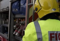 Tractor destroyed in blaze