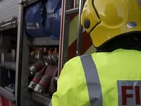 Log store accidentally set alight