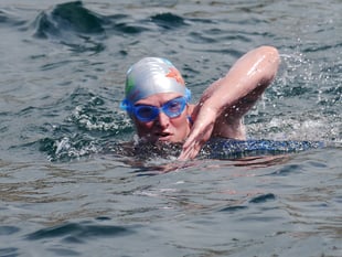 Milverton swimmer's marathon inspires new book 