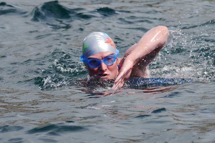 A marathon swimmer from Milverton helped inspire a new novel
