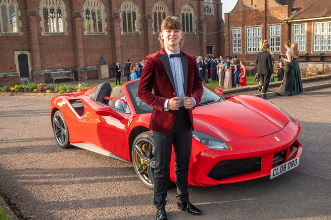 Students from Wellington School turned out for their prom in style