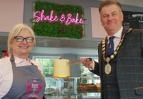 New mayor opens town centre cake shop