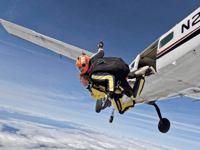Mollie jumps for charity