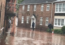 Homes and roads flooded after thunderstorm