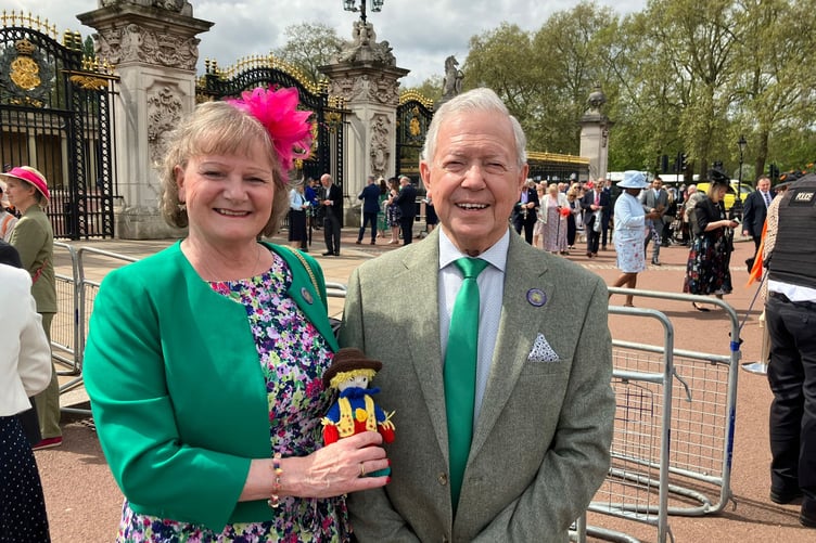 Fiona, pictured with her husband Ken, described the event as 'surreal'
