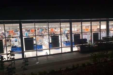 Residents living near Wellington's Lidl store have complained of light pollution