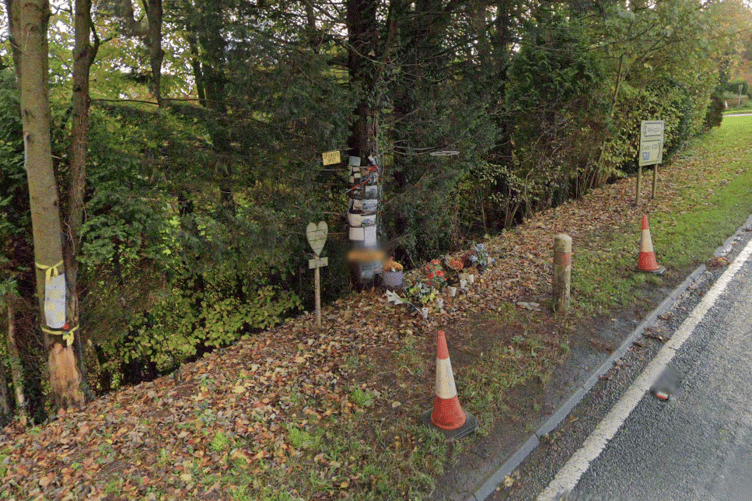Monday's crash occurred just yards away from the site of a tribute to Elliot Sparks