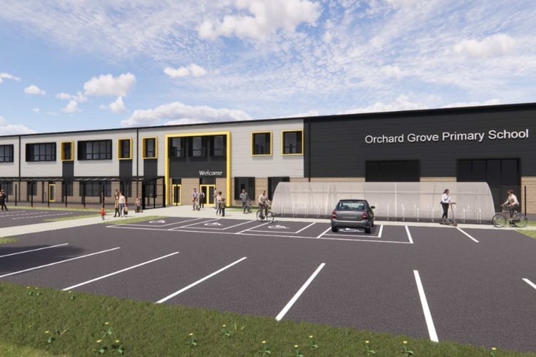 Pupils from the under-construction Orchard Grove school, Taunton, will be bussed to Wellington until the new campus is ready.