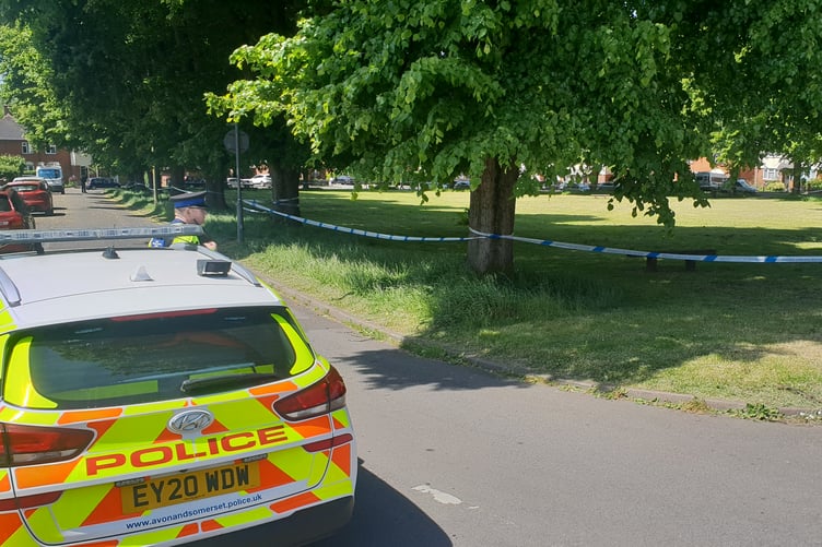 Police at Roly Poly Green stabbing scene in Wellington this morning.