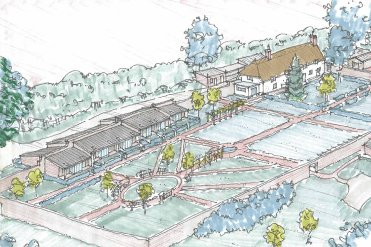 An artist's impression of a new care facility coming to Nynehead