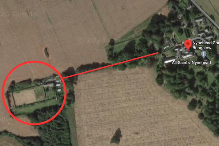 The 'satellite' development will be serviced by an existing farm track that runs through Nynehead Court