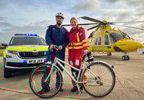 Air ambulance's cycle challenge
