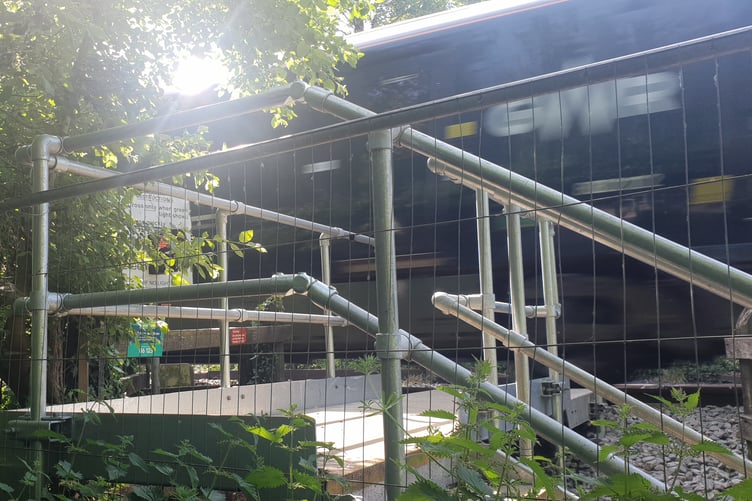 The railway crossing in Westford, Rockwell Green, which was due to re-open this weekend.