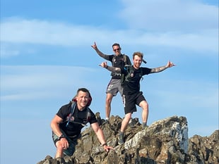 Local fire fighters battle mountains for charity