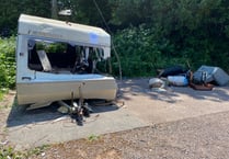 Appeal after 'youths set fire' to Wiveliscombe woman's caravan