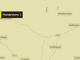 Storm warning for Wellington and West Somerset