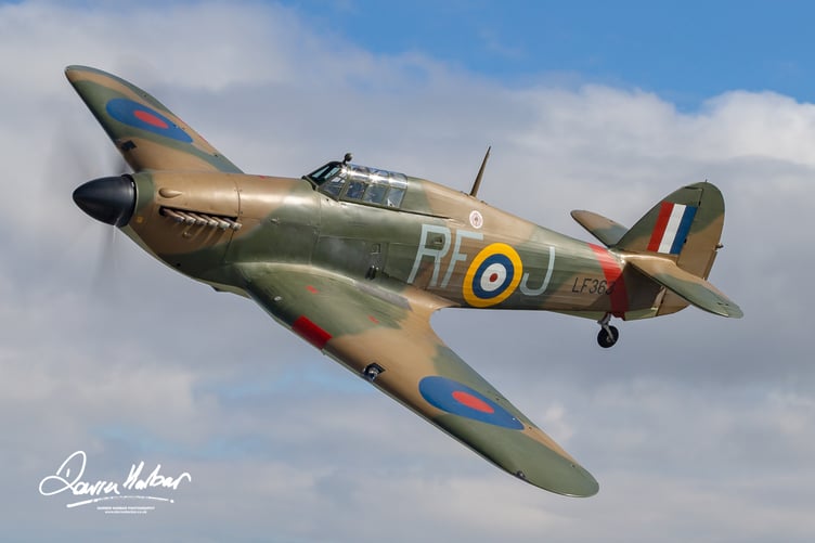 The aircraft will be in transit between Royal Naval Air Station Culdrose, Cornwall, and its home base of RAF Coningsby in Lincolnshire.